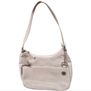 Giani Bernini Genuine Leather Shoulder Bag – White – Classic GB Style